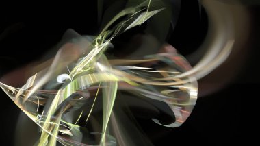 Fantezi kaotik renkli fraktal desen. Soyut Fraktal şekiller. 3D render resimde arka plan veya duvar kağıdı.