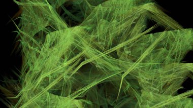 Fantezi kaotik renkli fraktal desen. Soyut Fraktal şekiller. 3D render resimde arka plan veya duvar kağıdı.