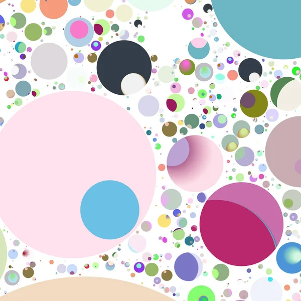 Multicolor geometric circle abstract background seamless pattern.