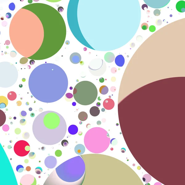 Multicolore Cerchio Geometrico Astratto Sfondo Modello Senza Soluzione Continuità — Foto Stock