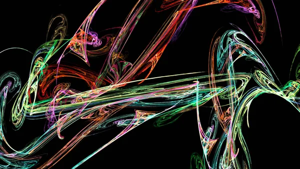 Fantezi kaotik renkli fraktal desen. Soyut Fraktal şekiller. 3D render resimde arka plan veya duvar kağıdı.