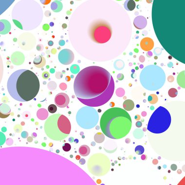 Çok renkli geometrik daire arka plan seamless modeli.