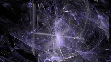 Fantezi kaotik renkli fraktal desen. Soyut Fraktal şekiller. 3D render resimde arka plan veya duvar kağıdı.