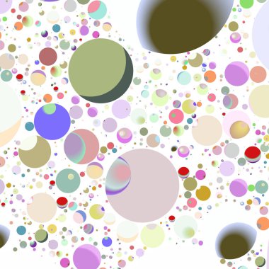 Çok renkli geometrik daire arka plan seamless modeli.