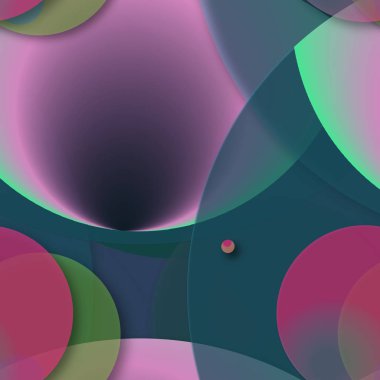 Çok renkli geometrik daire arka plan seamless modeli.