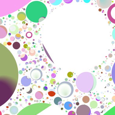 Çok renkli geometrik daire arka plan seamless modeli.