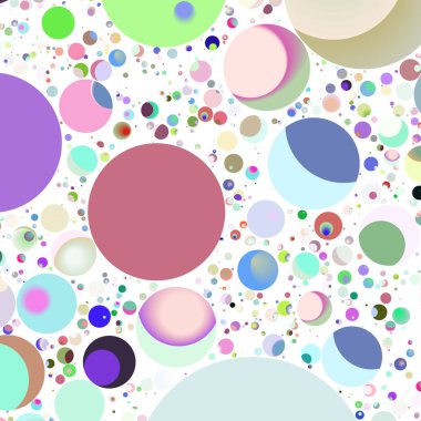 Çok renkli geometrik daire arka plan seamless modeli.