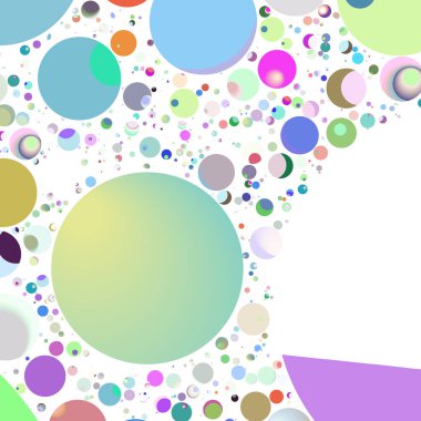 Çok renkli geometrik daire arka plan seamless modeli.