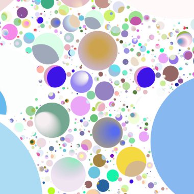 Çok renkli geometrik daire arka plan seamless modeli.