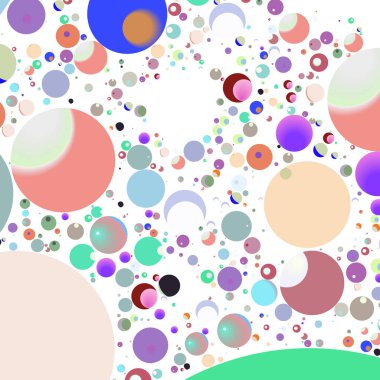 Çok renkli geometrik daire arka plan seamless modeli.