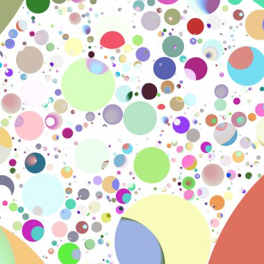 Çok renkli geometrik daire arka plan seamless modeli.