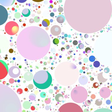 Çok renkli geometrik daire arka plan seamless modeli.
