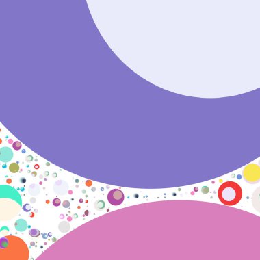 Çok renkli geometrik daire arka plan seamless modeli.