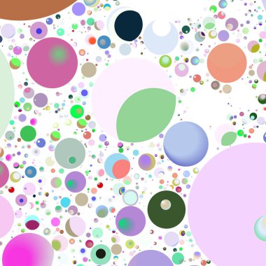 Çok renkli geometrik daire arka plan seamless modeli.