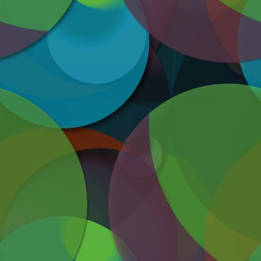 Çok renkli geometrik daire arka plan seamless modeli.