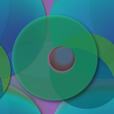 Çok renkli geometrik daire arka plan seamless modeli.