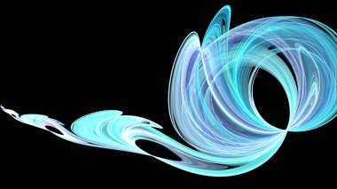 Fantezi kaotik renkli fraktal desen. Soyut Fraktal şekiller. 3D render resimde arka plan veya duvar kağıdı.