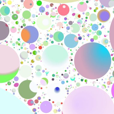 Çok renkli geometrik daire arka plan seamless modeli.