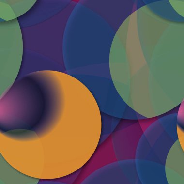 Çok renkli geometrik daire arka plan seamless modeli.