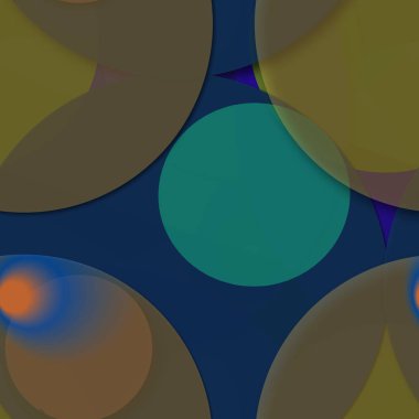 Çok renkli geometrik daire arka plan seamless modeli.