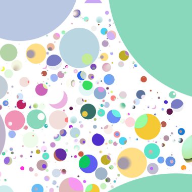 Çok renkli geometrik daire arka plan seamless modeli.