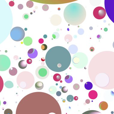 Çok renkli geometrik daire arka plan seamless modeli.