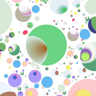 Çok renkli geometrik daire arka plan seamless modeli.