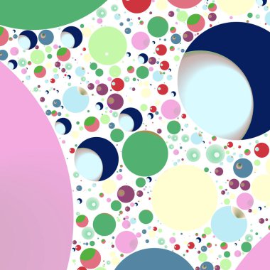 Çok renkli geometrik daire arka plan seamless modeli.