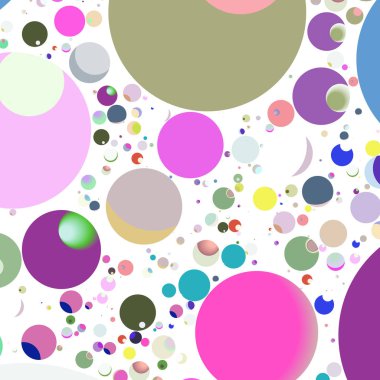 Çok renkli geometrik daire arka plan seamless modeli.