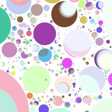 Çok renkli geometrik daire arka plan seamless modeli.