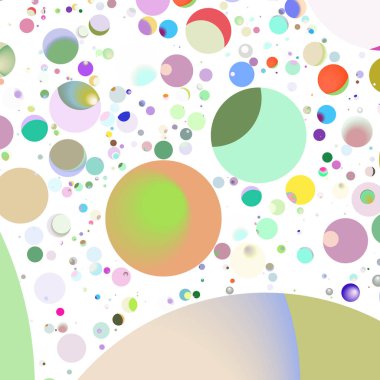 Çok renkli geometrik daire arka plan seamless modeli.