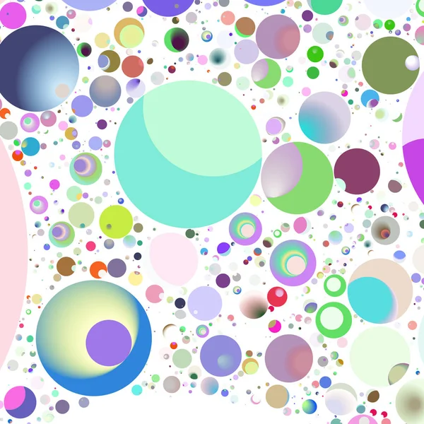 色とりどりの幾何学的な円の抽象的な背景のシームレス パターン — ストック写真