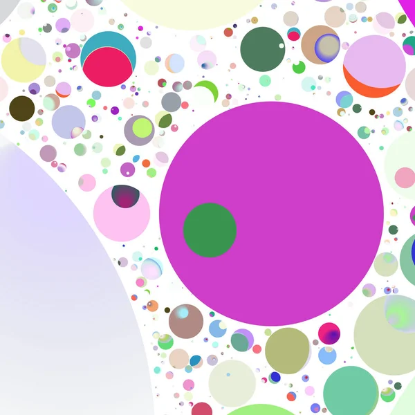 Multicolored geometric circle abstract background seamless pattern.