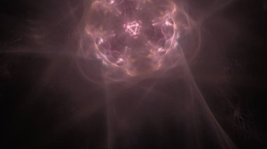 Fantezi kaotik renkli fraktal desen. Soyut Fraktal şekiller. 3D render resimde arka plan veya duvar kağıdı.