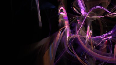 Fantezi kaotik renkli fraktal desen. Soyut Fraktal şekiller. 3D render resimde arka plan veya duvar kağıdı.