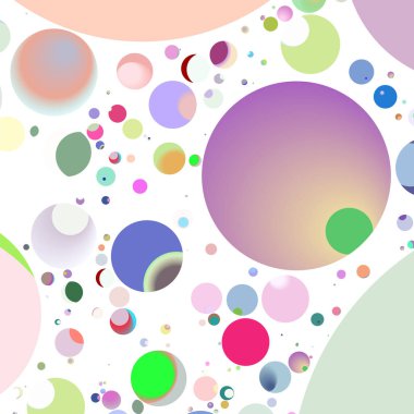 Daire saydam arka plan - eğilim seamless modeli.