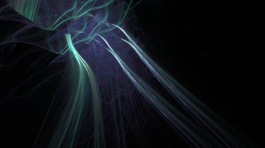 Fantezi kaotik renkli fraktal desen. Soyut Fraktal şekiller. 3D render resimde arka plan veya duvar kağıdı.