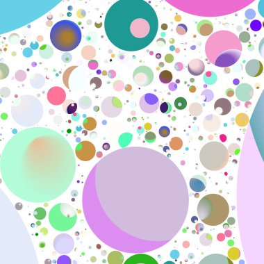 Daire saydam arka plan - eğilim seamless modeli.