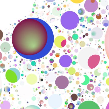 Daire saydam arka plan - eğilim seamless modeli.