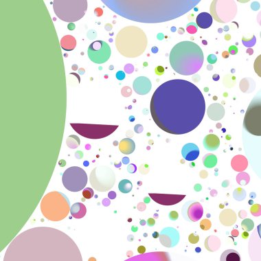 Daire saydam arka plan - eğilim seamless modeli.