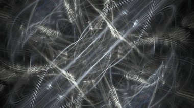 Fantezi kaotik renkli fraktal desen. Soyut Fraktal şekiller. 3D render resimde arka plan veya duvar kağıdı.