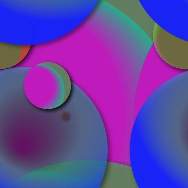 Daire saydam arka plan - eğilim seamless modeli.