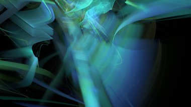 Fantezi kaotik renkli fraktal desen. Soyut Fraktal şekiller. 3D render resimde arka plan veya duvar kağıdı.