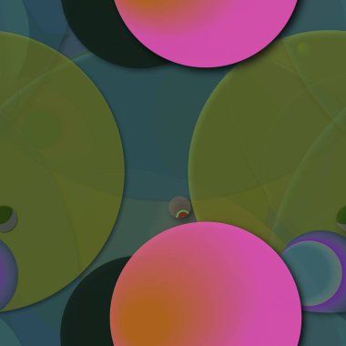 Daire saydam arka plan - eğilim seamless modeli.