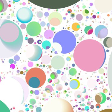 Daire saydam arka plan - eğilim seamless modeli.