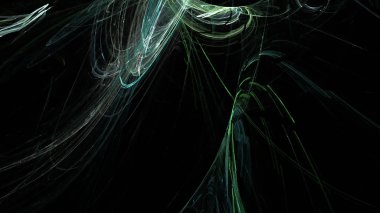 Fantezi kaotik renkli fraktal desen. Soyut Fraktal şekiller. 3D render resimde arka plan veya duvar kağıdı.