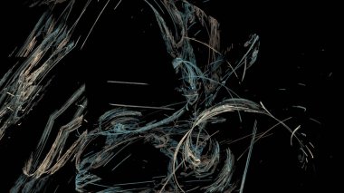 Fantezi kaotik renkli fraktal desen. Soyut Fraktal şekiller. 3D render resimde arka plan veya duvar kağıdı.