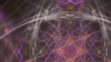 Fantezi kaotik renkli fraktal desen. Soyut Fraktal şekiller. 3D render resimde arka plan veya duvar kağıdı.