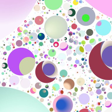 Daire saydam arka plan - eğilim seamless modeli.