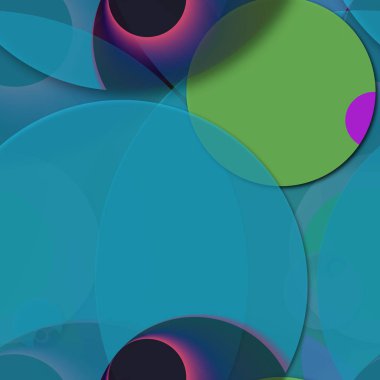 Daire saydam arka plan - eğilim seamless modeli.